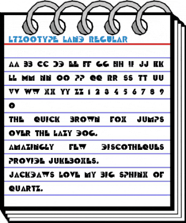 LTZootype Land Regular Font