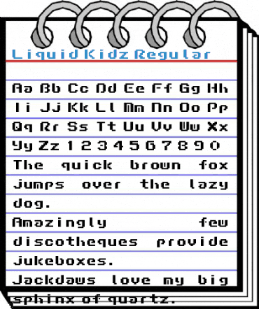 Liquid Kidz Regular Font