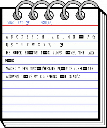 Living Dead 3 DEMO Font