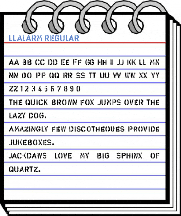 LLAlarm Font