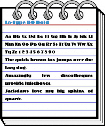 Lo-Type BQ Font