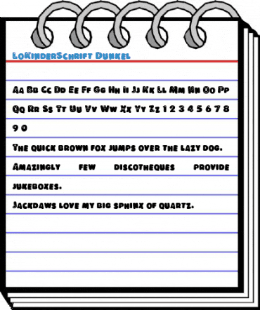 LoKinderSchrift Font