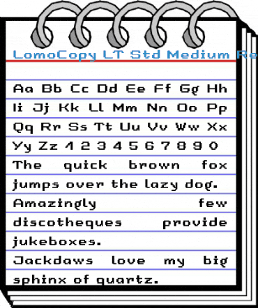 LomoCopy LT Std Medium Regular Font