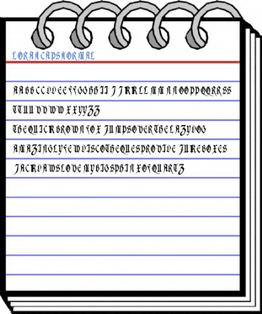 LoranCaps Font