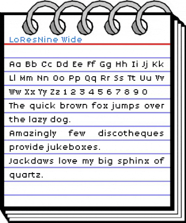 LoResNine Font