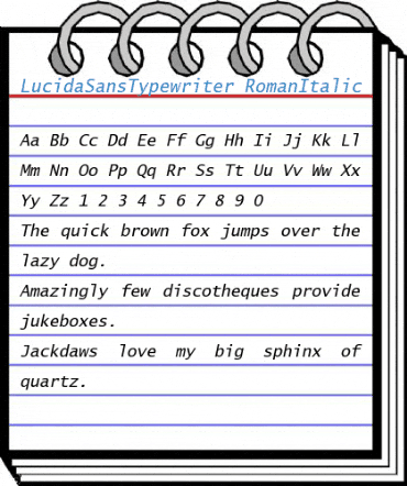 LucidaSansTypewriter Font