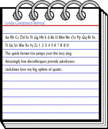 Lynda Condensed Normal Font