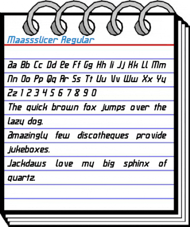 Maassslicer Regular Font