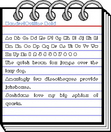 MandrelOutline Font