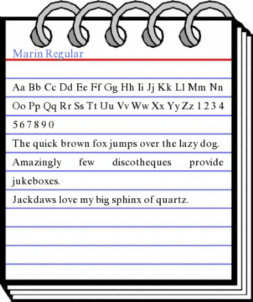 Marin Regular Font