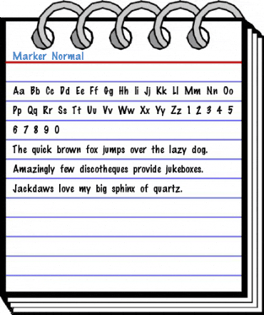 Marker Font