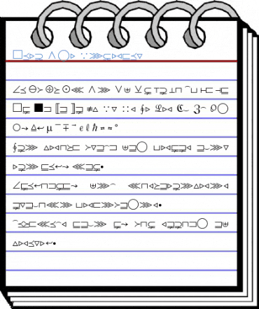 Math Ext Font