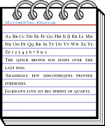 MatthewSmc Font