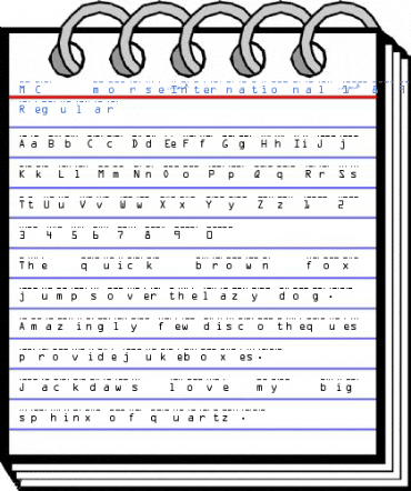 MC morse_International_1890 S Regular Font