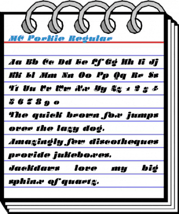 MC Porkie Font