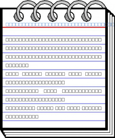 MCS Omalgora E_U normal. Font