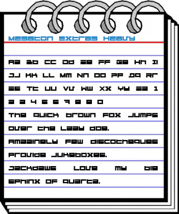 Megaton Extras Font