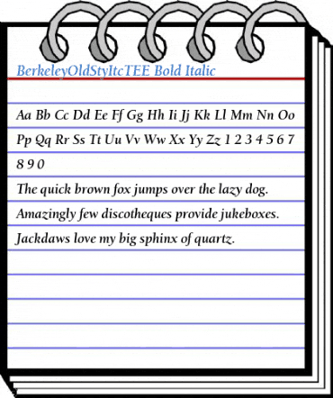 BerkeleyOldStyItcTEE Font