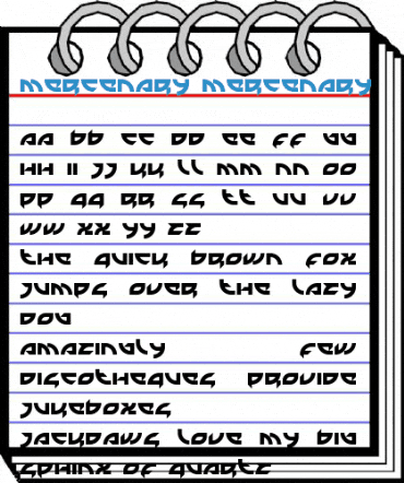 Mercenary Mercenary Font