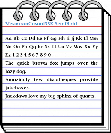 MesouranCasualSSK Font