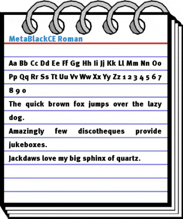 MetaBlackCE Font