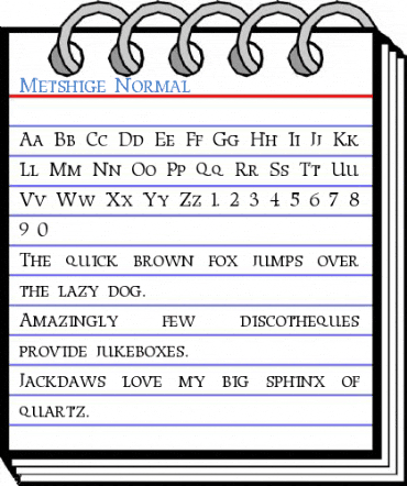 Metshige Font