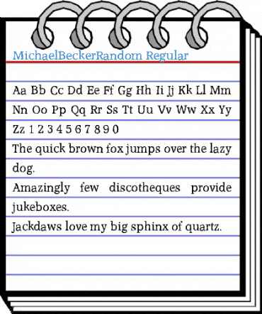 MichaelBeckerRandom Font