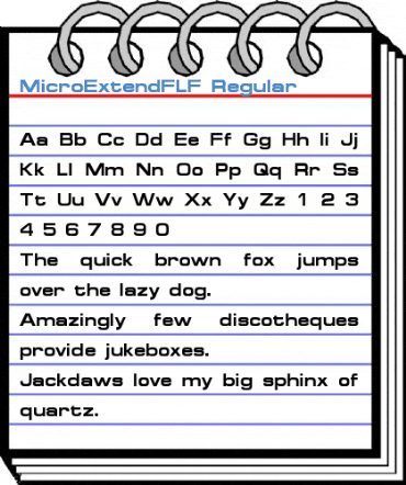 MicroExtendFLF Font