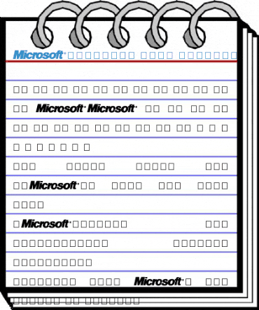 Microsoft Logo Regular Font