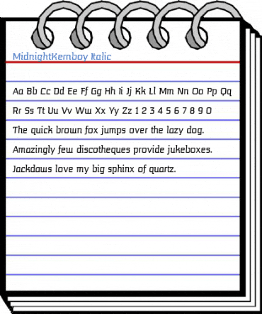 MidnightKernboy Font