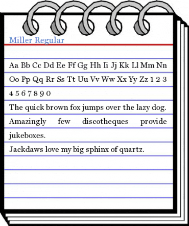 Miller Font