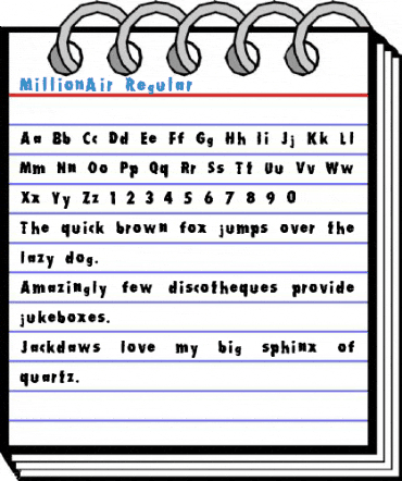 MillionAir Regular Font