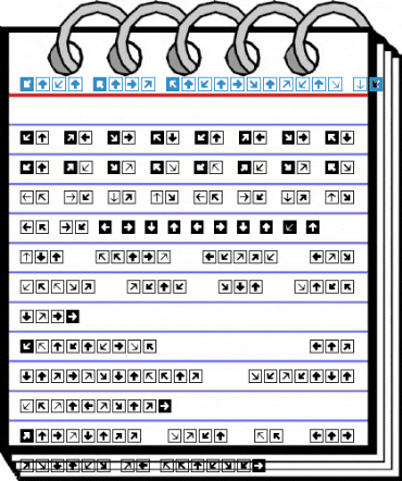 Mini Pics Directional SA Font