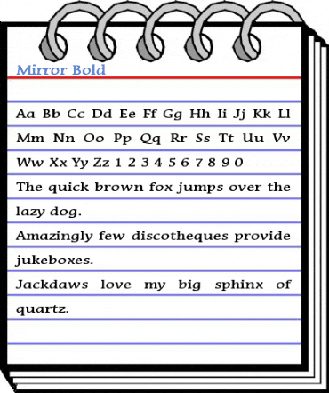 Mirror Font