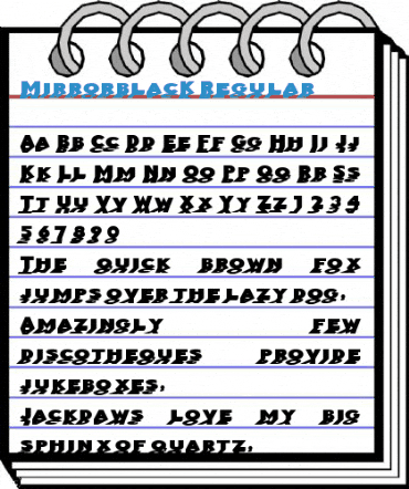 MirrorblacK Font