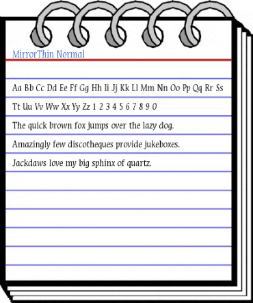 MirrorThin Normal Font