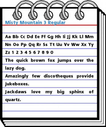 Misty Mountain 3 Regular Font