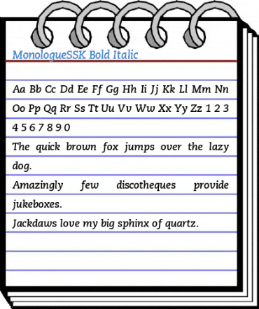 MonologueSSK Font