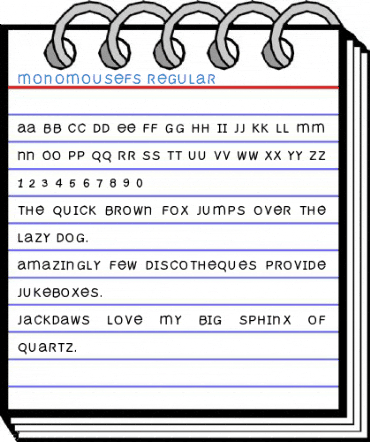 MonoMouseFS Regular Font