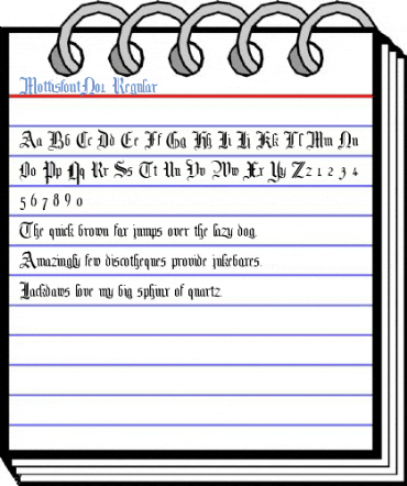 MottisfontNo1 Regular Font