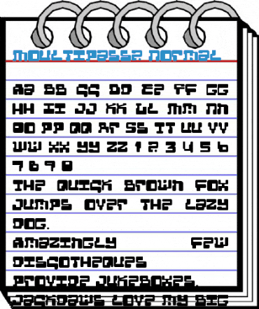 MoultiPass2 Normal Font