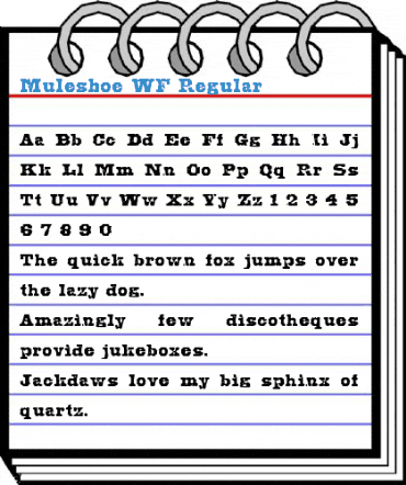Muleshoe WF Font
