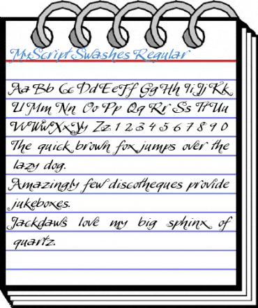 MyScript Swashes Regular Font