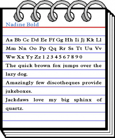 Nadine Bold Font