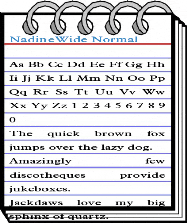 NadineWide Normal Font