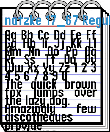 natzke 17_67 Font