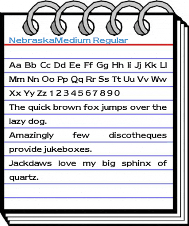 NebraskaMedium Font