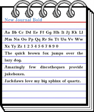 New Journal Font