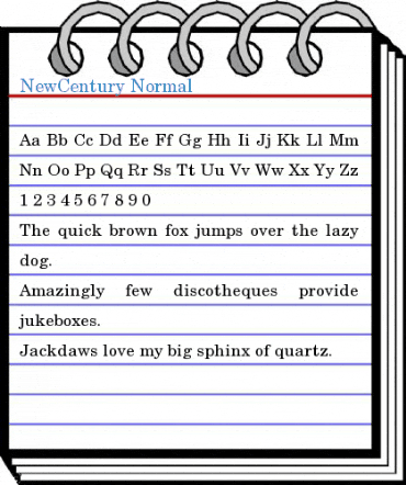 NewCentury Normal Font