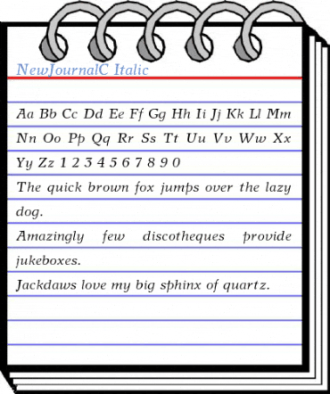 NewJournalC Font